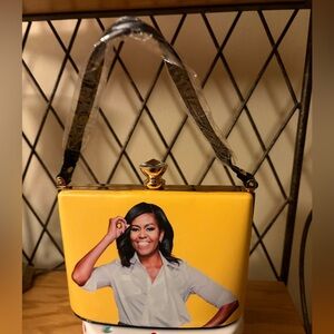 “Michelle Obama”Print Bag NWT